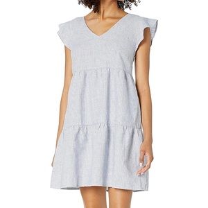 Goodthreads Women's Flutter-Sleeve Peasant Dress. Size M